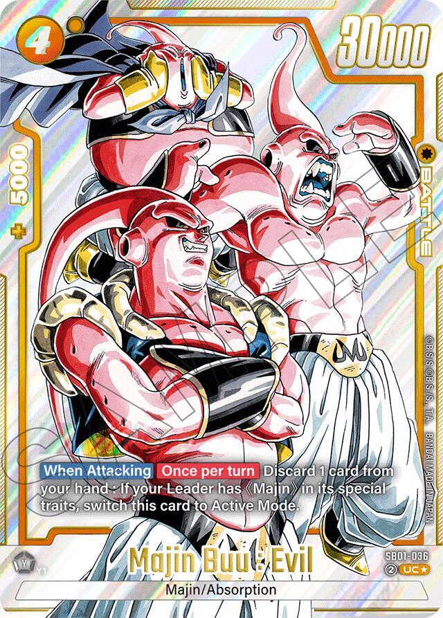 Majin Buu Evil SB01 036 Alternate Art card