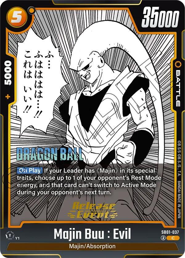 Majin Buu Evil SB01 037 card