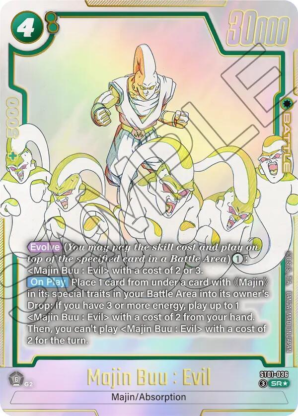 Majin Buu Evil ST01 036 Alternate Art carta
