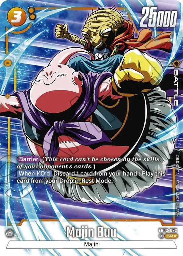 Majin Buu FB03 093 Alternate Art card