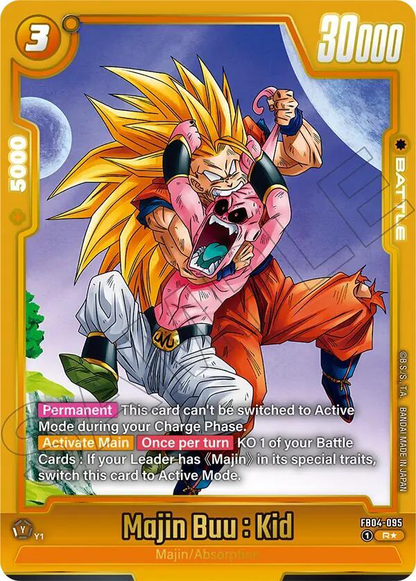 Majin Buu Kid FB04 095 Alternate Art carta