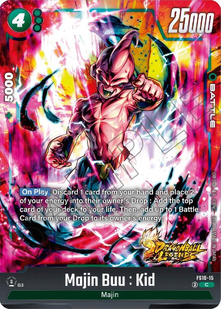 Majin Buu Kid FS10-15 card