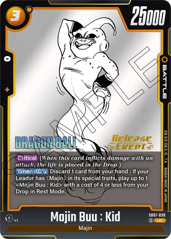 Majin Buu Kid SB01 038 card