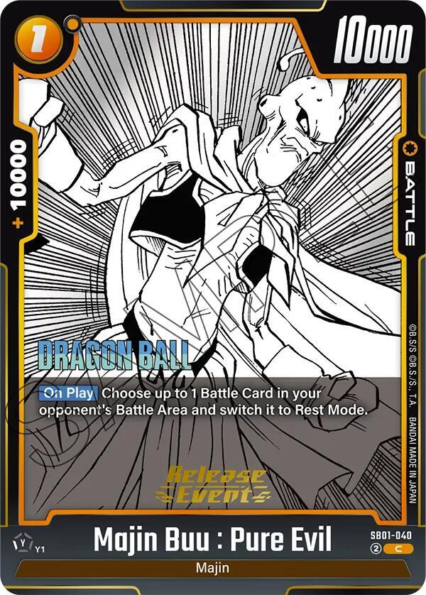 Majin Buu Pure Evil SB01 040 card