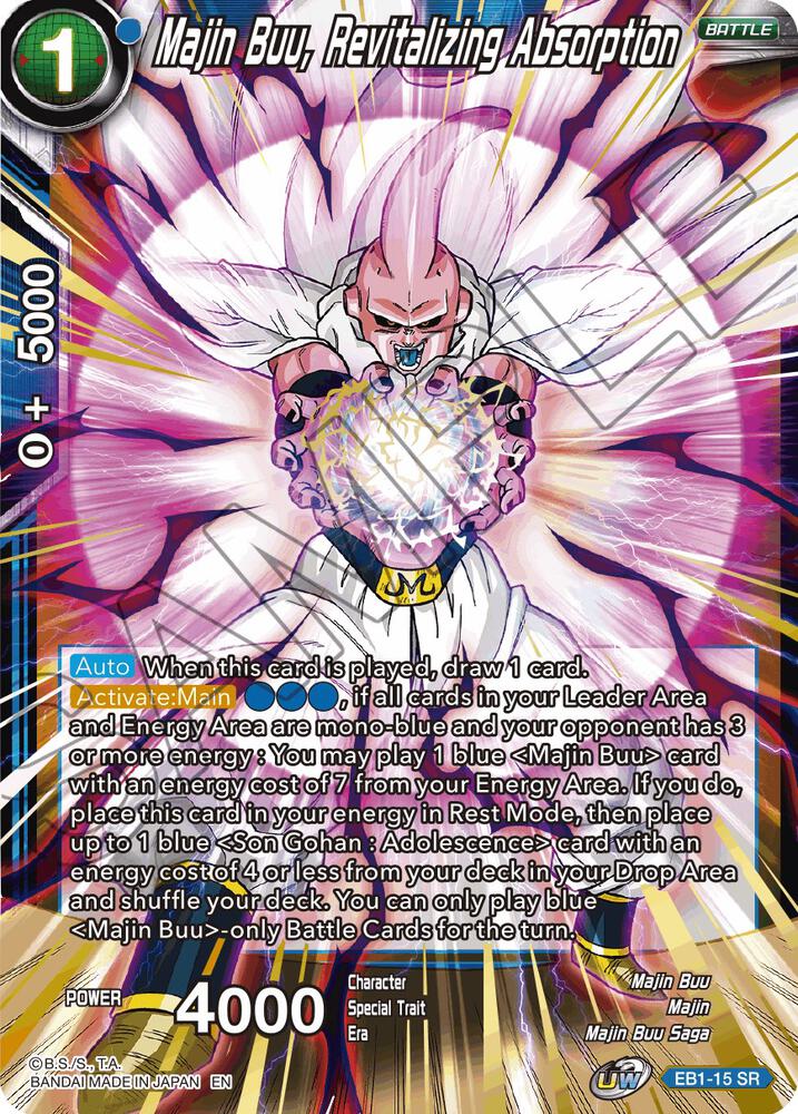 Majin Buu Revitalizing Absorption EB1-15 carta