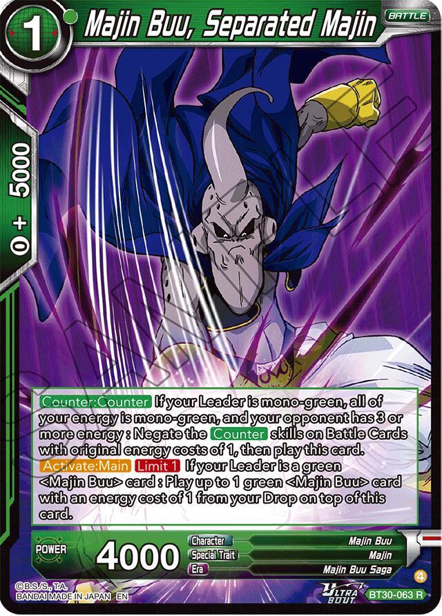 Majin Buu Separated Majin BT30-063