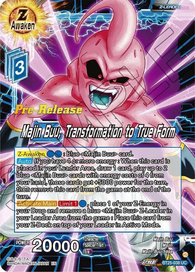 Majin Buu Transformation to True Form BT25-038