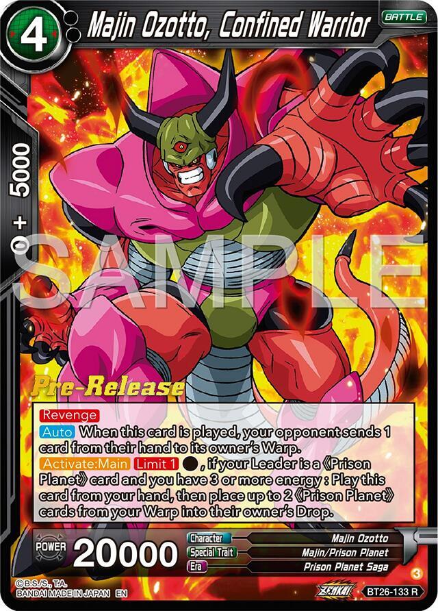 Majin Ozotto Confined Warrior BT26-133 carta