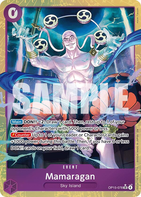 Mamaragan Alternate Art OP15-078 carta