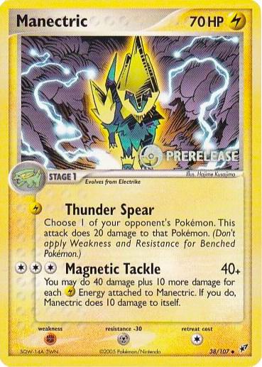 Manectric 38 107 Prerelease card
