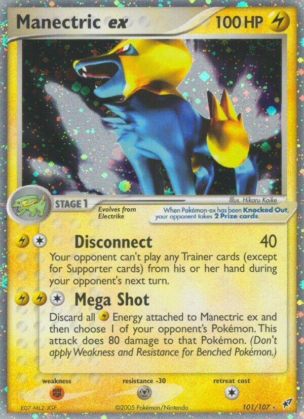 Manectric ex 101/107 card