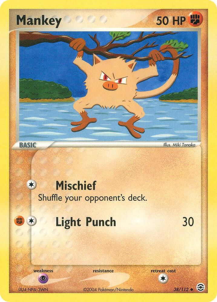 Mankey 38/112 card