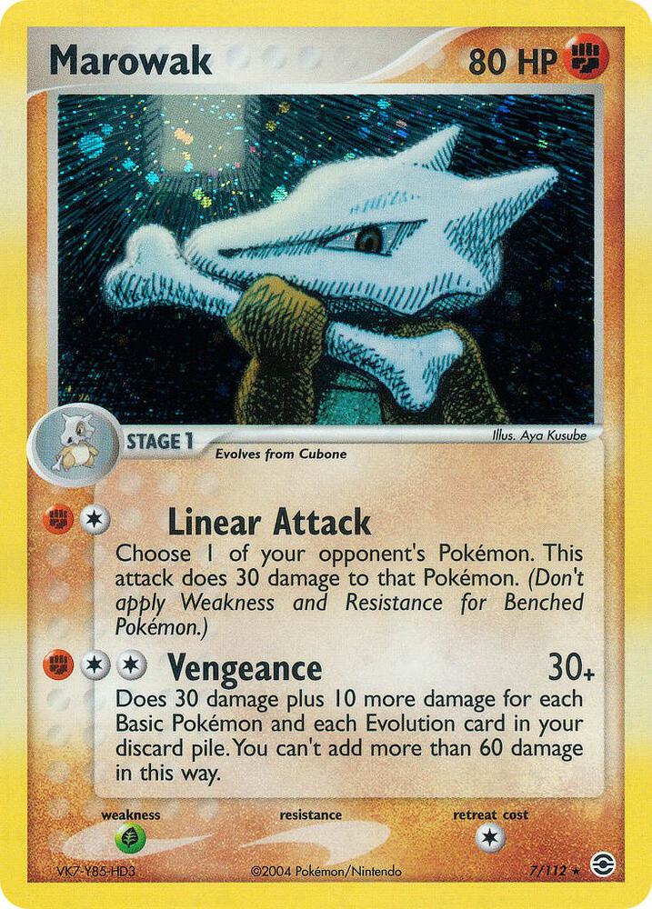 Marowak 7/112 card