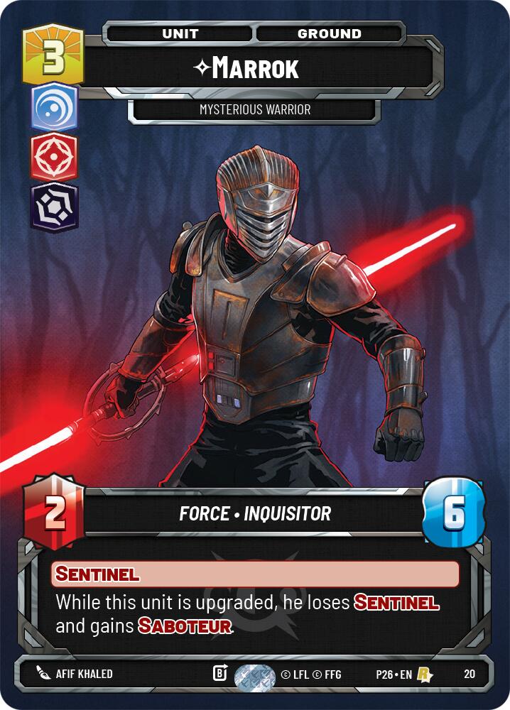 Marrok Mysterious Warrior 20 card