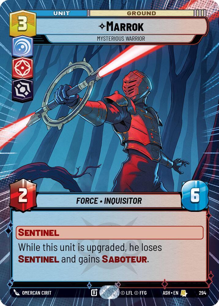 Marrok Mysterious Warrior Hyperspace 294 card