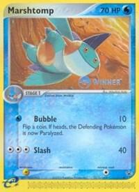 Marshtomp 011 e League Winner card