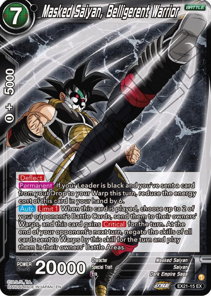 Masked Saiyan Belligerent Warrior EX21-15