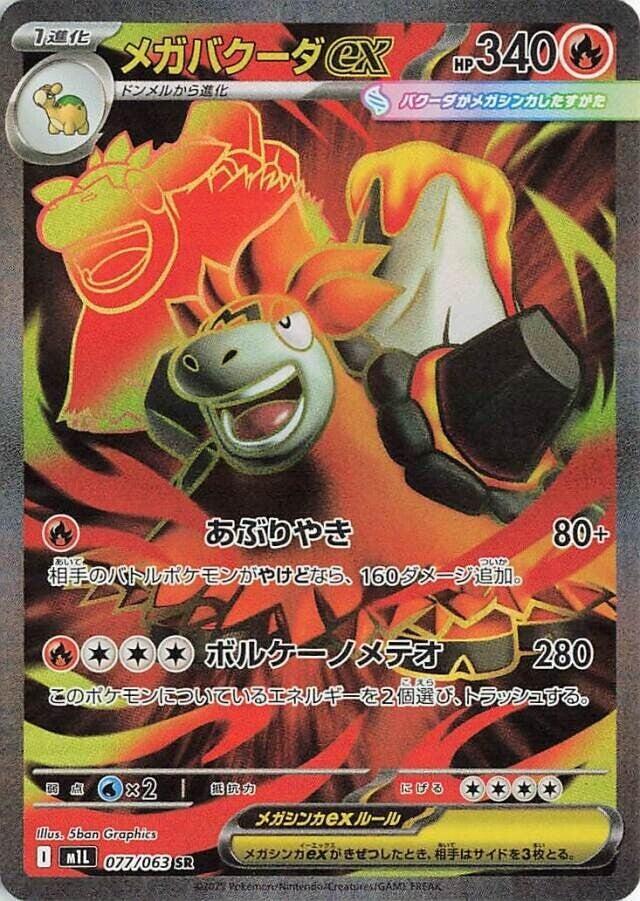 Mega Camerupt ex 077 063 card