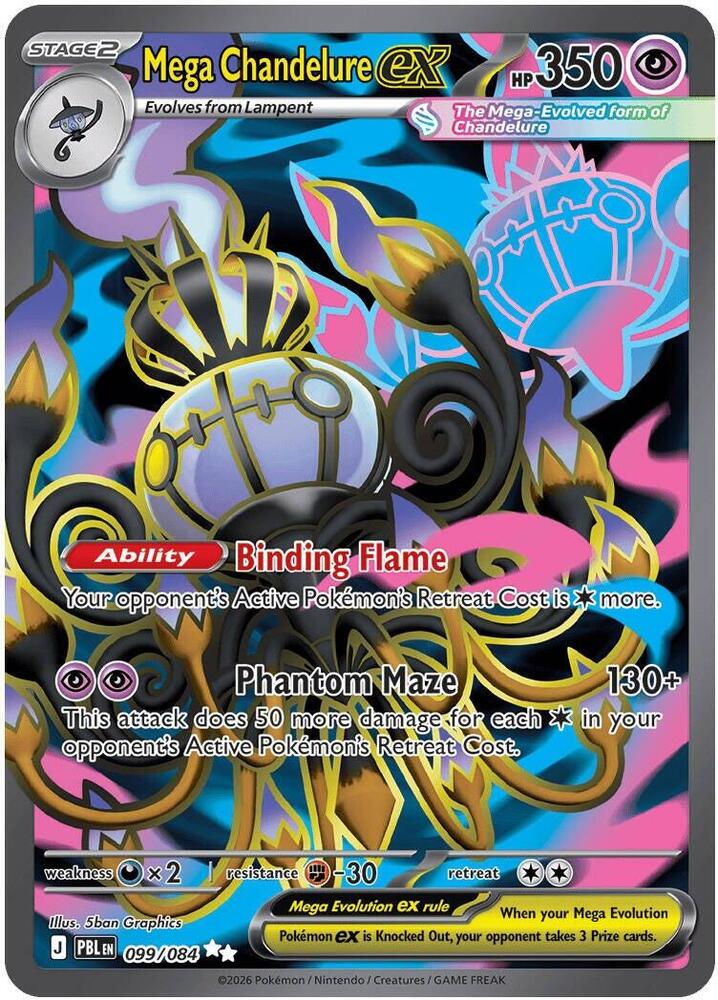 Mega Chandelure ex 099 084 carta