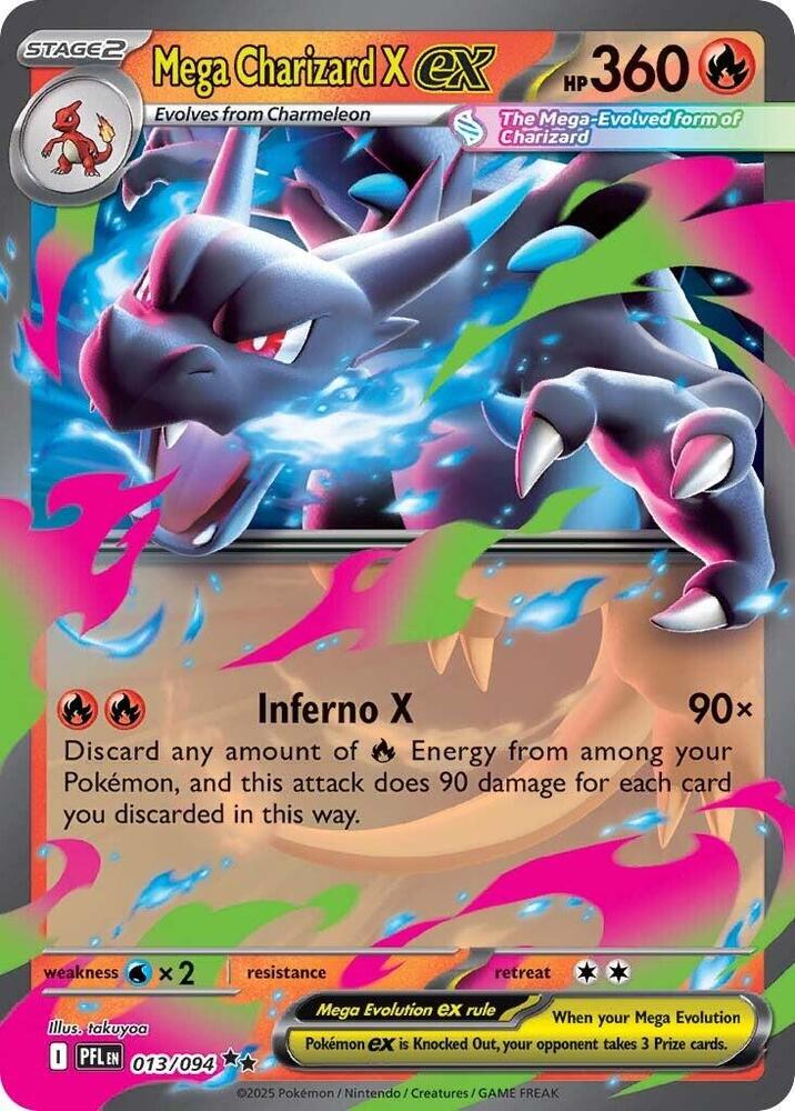 Mega Charizard X ex 013/094 card