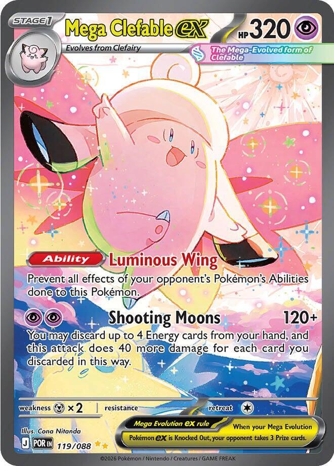 Mega Clefable EX 119 card