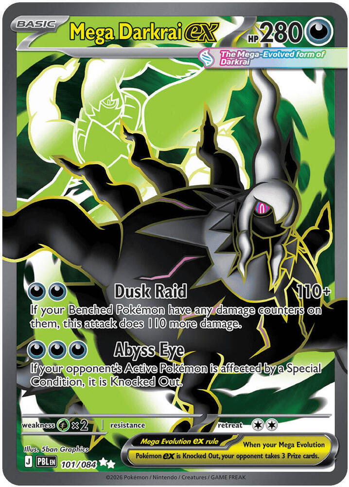 Mega Darkrai ex 101 084 carta