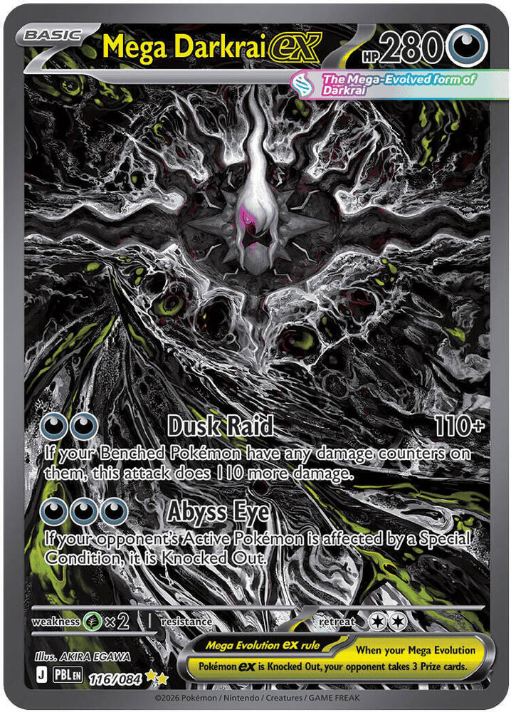 Mega Darkrai ex 116 084 carta
