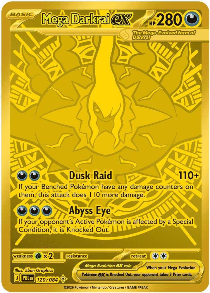 Mega Darkrai ex 120 084 carta