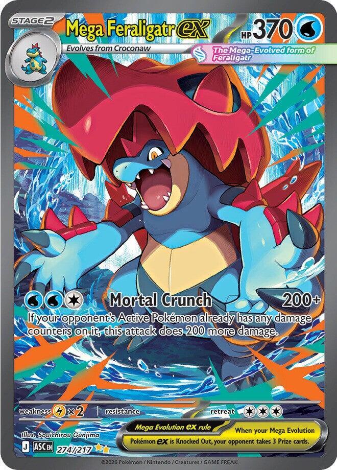 Mega Feraligatr ex 274 217 carta