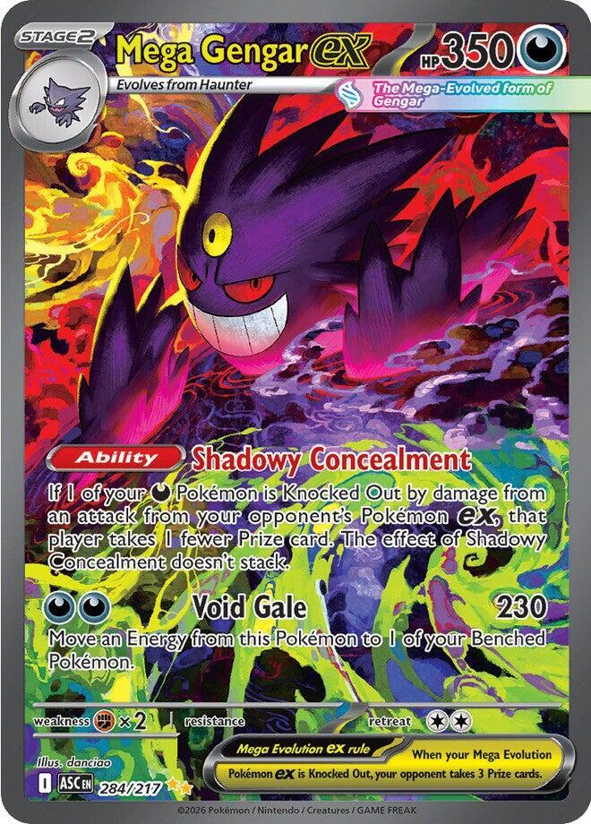 Mega Gengar ex 284 217 carta