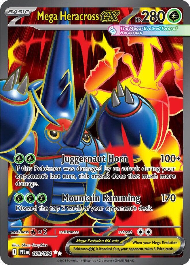 Mega Heracross ex 108 094 carta