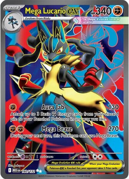 Mega Lucario ex 160/132 card
