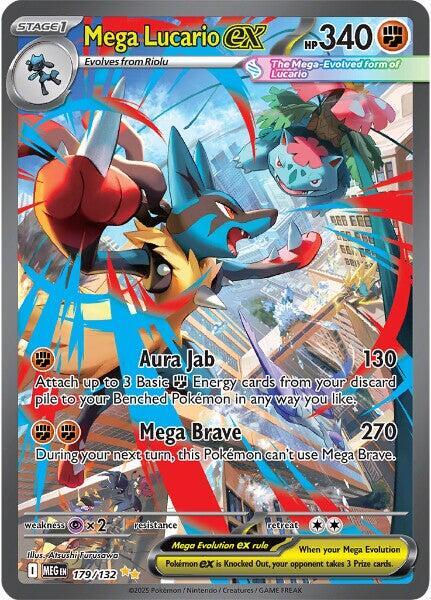 Mega Lucario ex 179 132 card