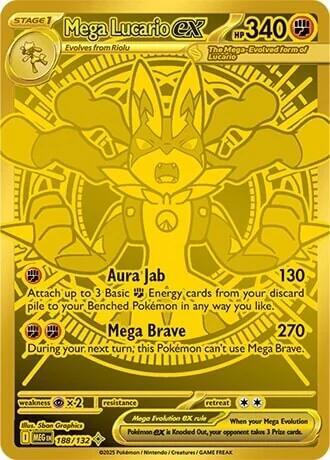 Mega Lucario EX 88 card