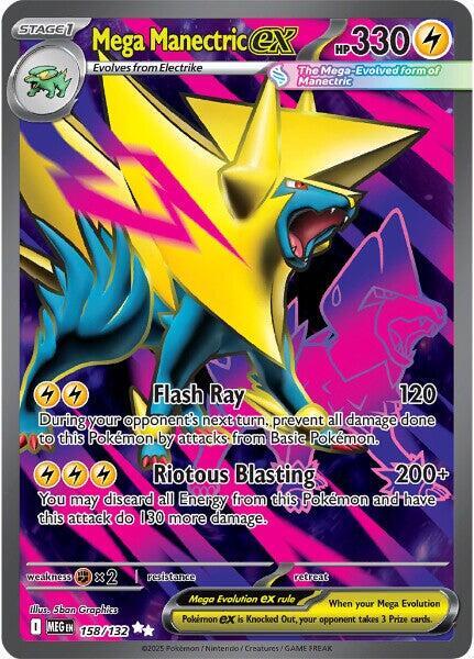 Mega Manectric EX 158 card