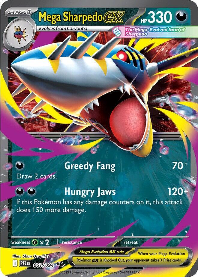 Mega Sharpedo ex 061/094 card