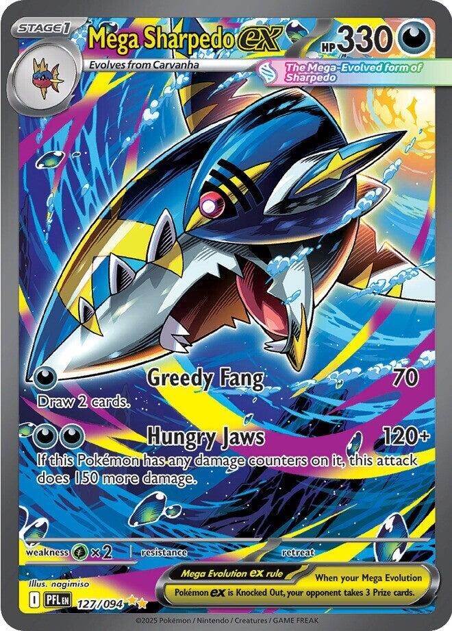Mega Sharpedo ex 127/094 card
