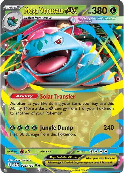 Mega Venusaur ex 3/132 card