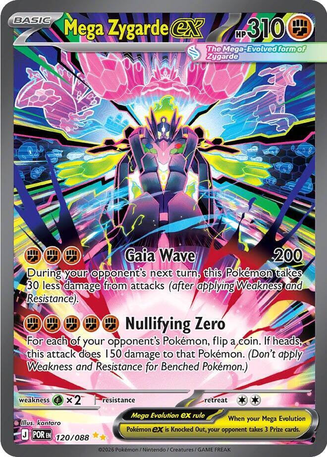 Mega Zygarde ex 120 088 carta