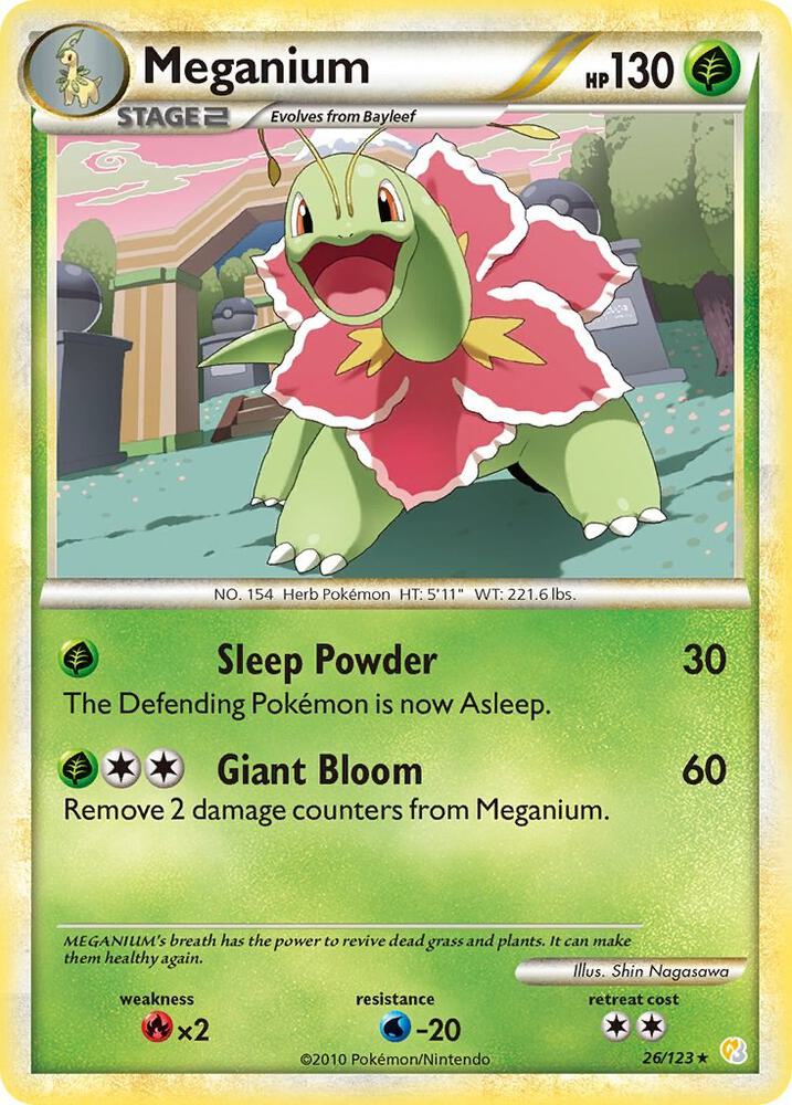 Meganium 26/123 card