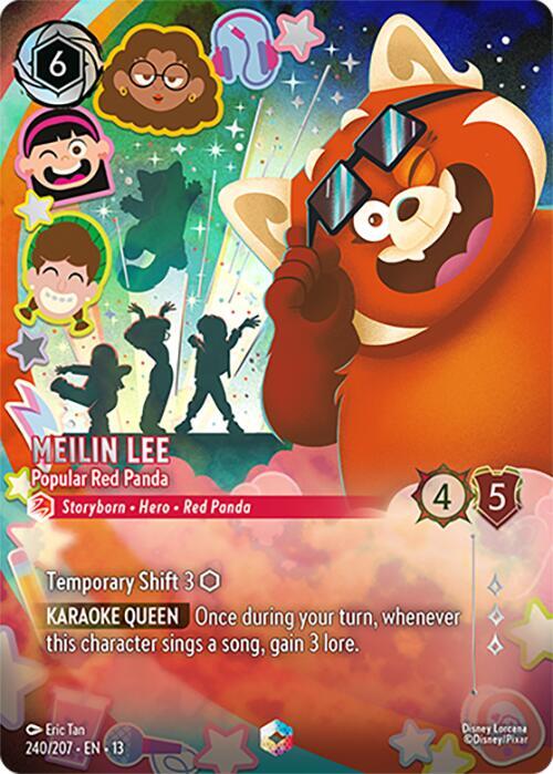 Meilin Lee Popular Red Panda Enchanted 240/207 card