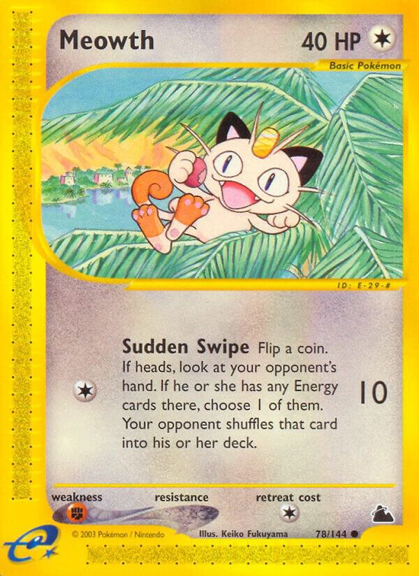 Meowth 078/144 card