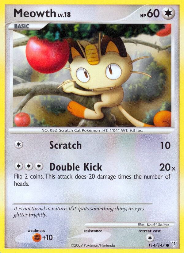 Meowth 114 carta