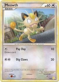 Meowth 4 4/30 carta