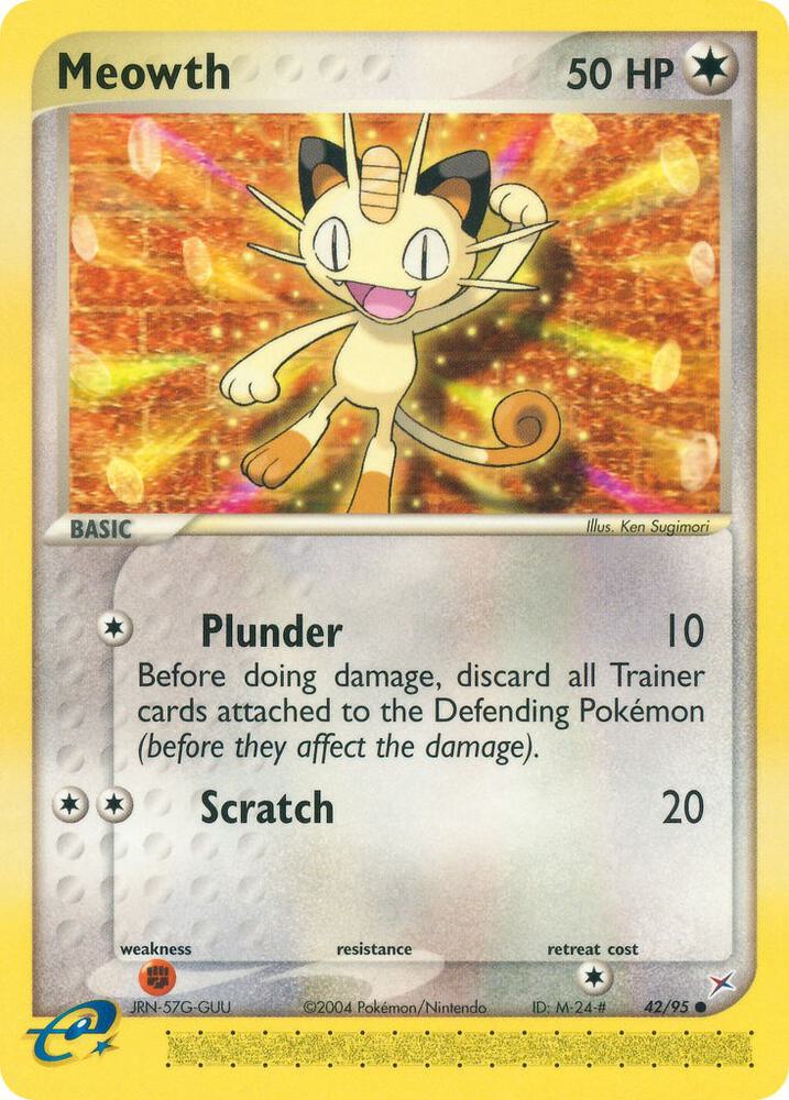 Meowth 42/95 card