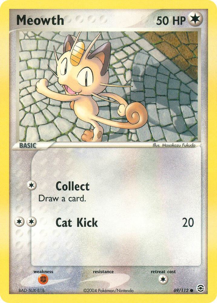 Meowth 69/112 card