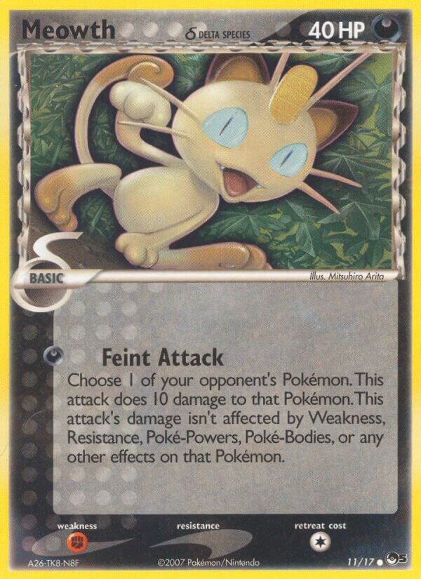 Meowth Delta Species 011/017 card