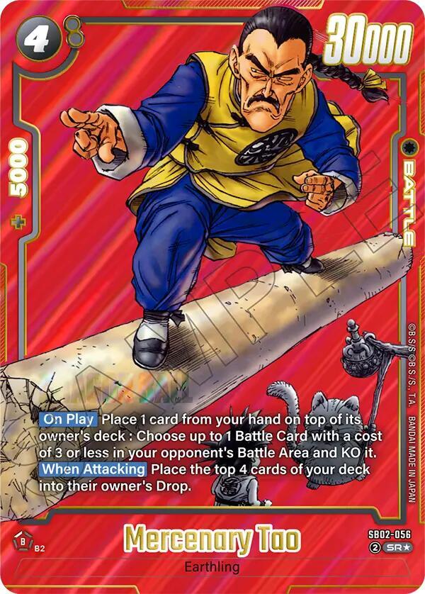 Mercenary Tao Alternate Art SB02-056 carta
