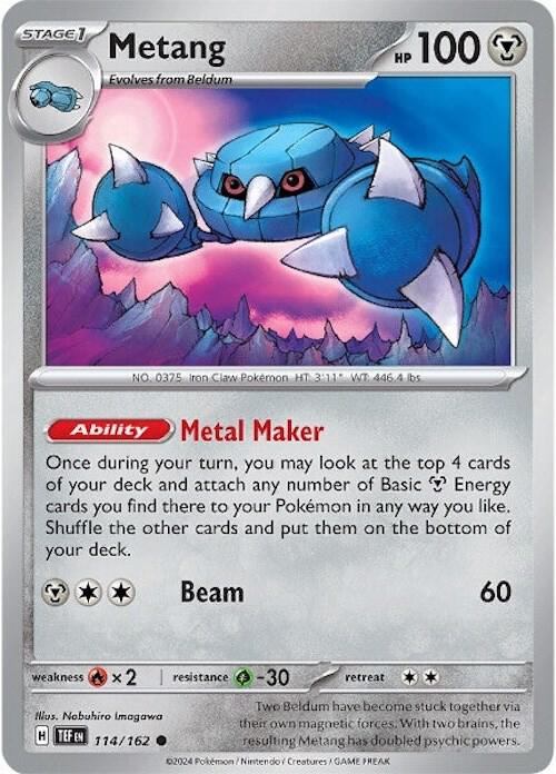 Metang 114/162 card
