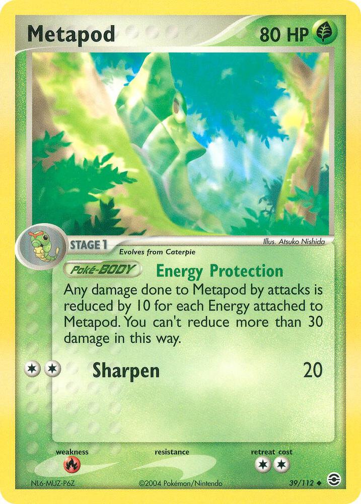 Metapod 39/112 card